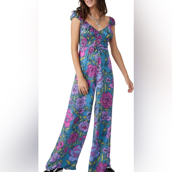 SOLD Free People Women’s Rolling Hills Wide Leg Jumpsuit Size XS - Picture 12 of 13